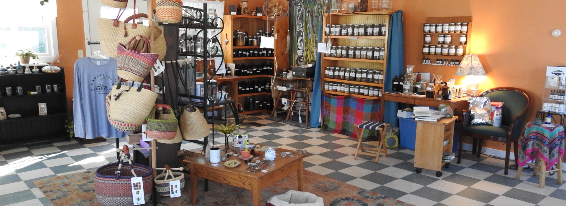 dandelion's apothecary store interior view 2